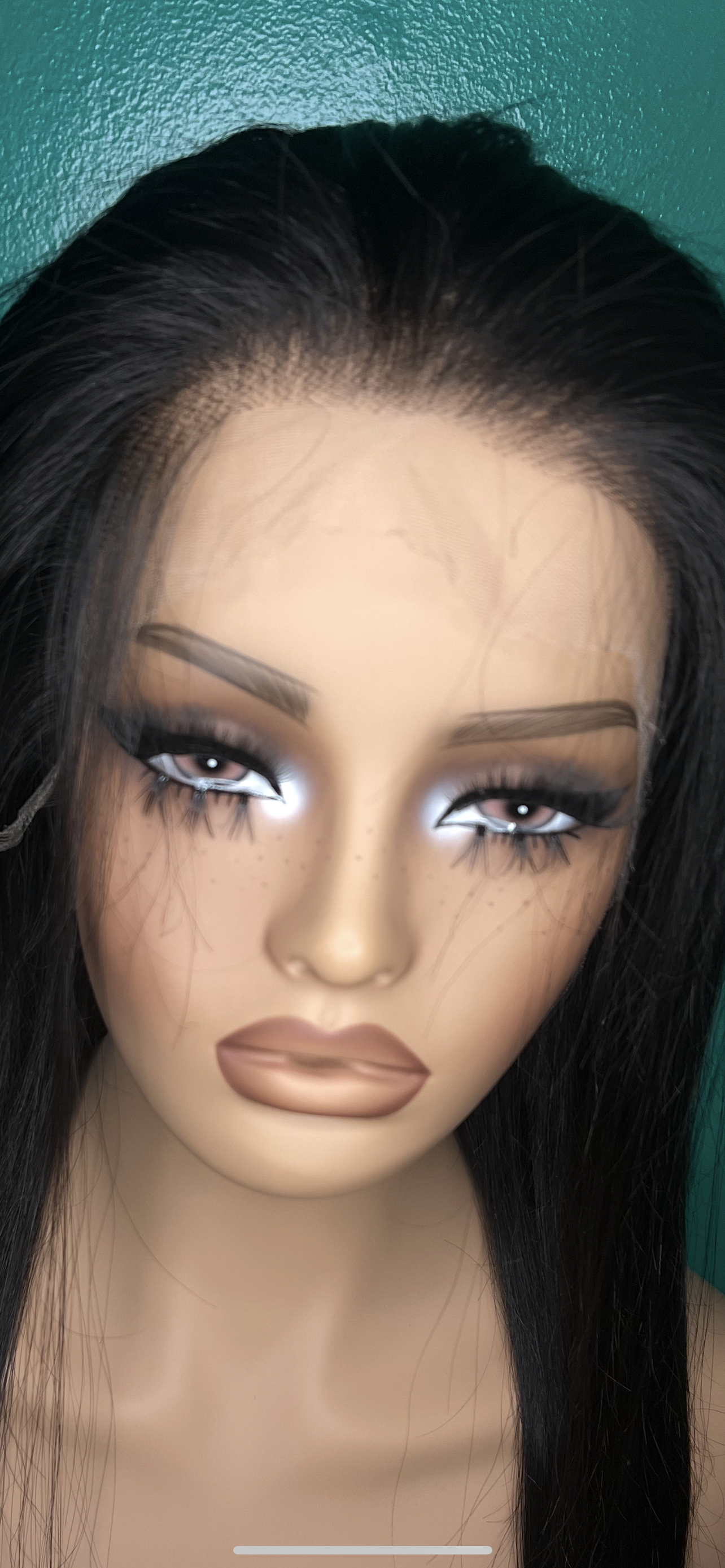 30” straight lace front wig