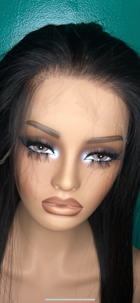 30” straight lace front wig